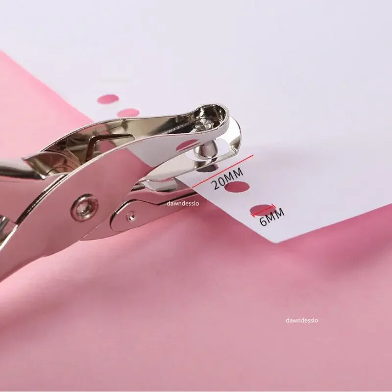Skolas birojs Metāla viena caurumu perforators rokas papīra perforators viena cauruma scrapbooking perforatori materiāli