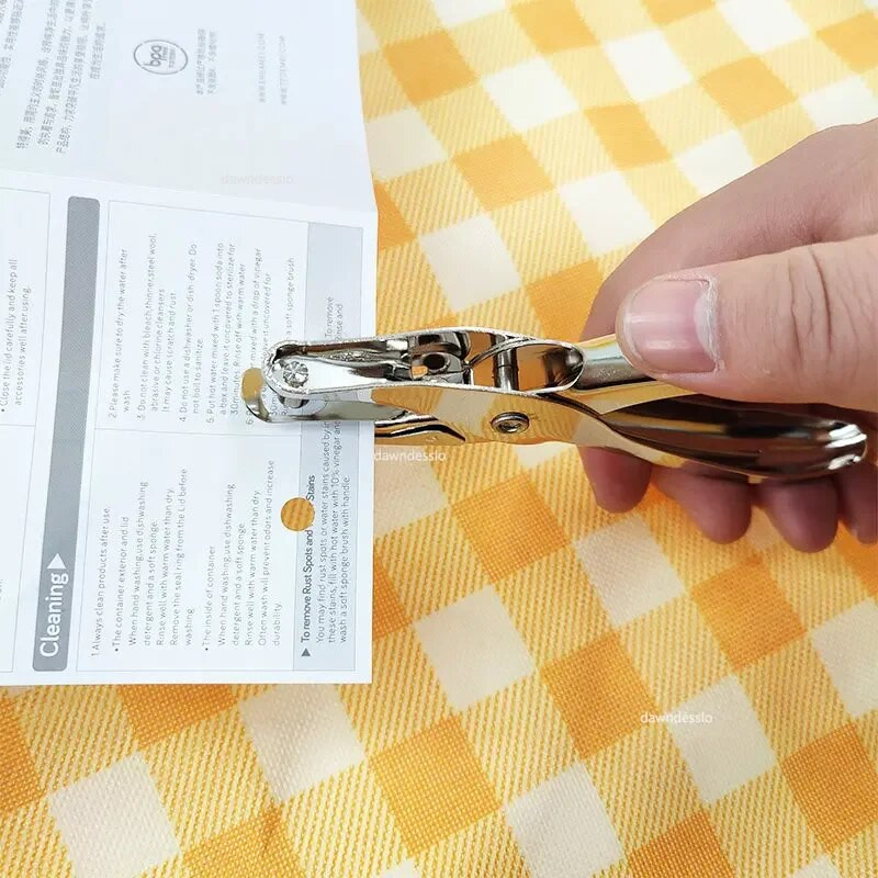 Skolas birojs Metāla viena caurumu perforators rokas papīra perforators viena cauruma scrapbooking perforatori materiāli