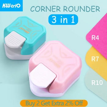 3 σε 1 γωνιακά στρογγυλά περιθώρια για scrapbooking diy Mini Corner Cutter R4/R7/R10mm Circle Trimmer Punch Supplies Office