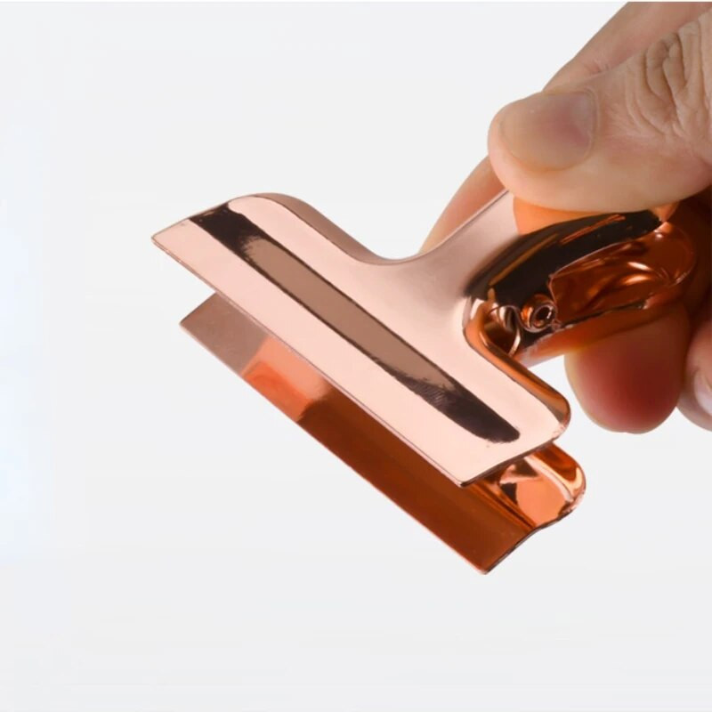 Pretty Binder Spring Clips Πολυτελές ροζ χρυσό μεταλλικό κλιπ Paper Organizer Φοιτητής Δάσκαλος Γραφική ύλη Σχολική προμήθειες γραφείου