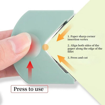 Пластмасова хартия Cricut машина радиус ъгли закръглящи нож за хартия ъгъл PVC фолио визитна картичка фаска инструменти за скрапбукинг