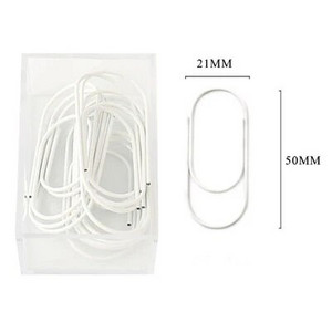 TUTU 20gab/kaste 50x20mm liela izmēra saistvielas saspraudes dekoratīvās 8 krāsu platās saspraudes Kawaii foto klips biroja klips H0276