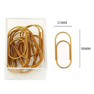 TUTU 20gab/kaste 50x20mm liela izmēra saistvielas saspraudes dekoratīvās 8 krāsu platās saspraudes Kawaii foto klips biroja klips H0276