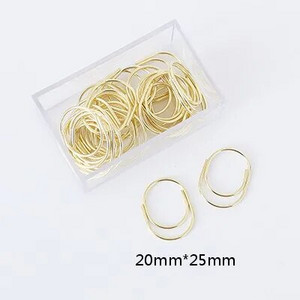 TUTU 20gab/kaste 50x20mm liela izmēra saistvielas saspraudes dekoratīvās 8 krāsu platās saspraudes Kawaii foto klips biroja klips H0276