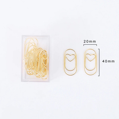 TUTU 20gab/kaste 50x20mm liela izmēra saistvielas saspraudes dekoratīvās 8 krāsu platās saspraudes Kawaii foto klips biroja klips H0276