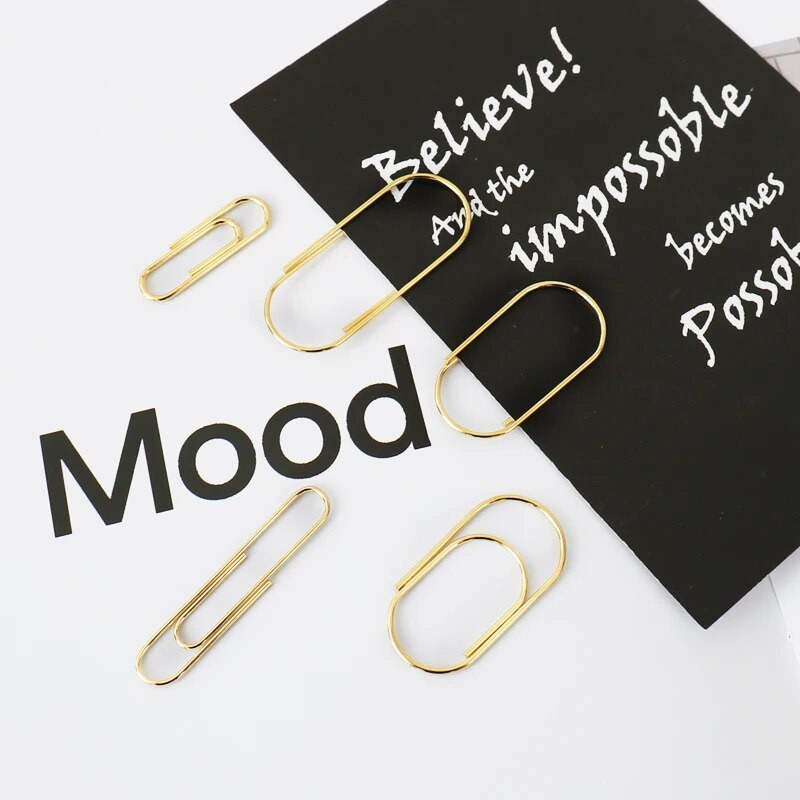 TUTU 20gab/kaste 50x20mm liela izmēra saistvielas saspraudes dekoratīvās 8 krāsu platās saspraudes Kawaii foto klips biroja klips H0276