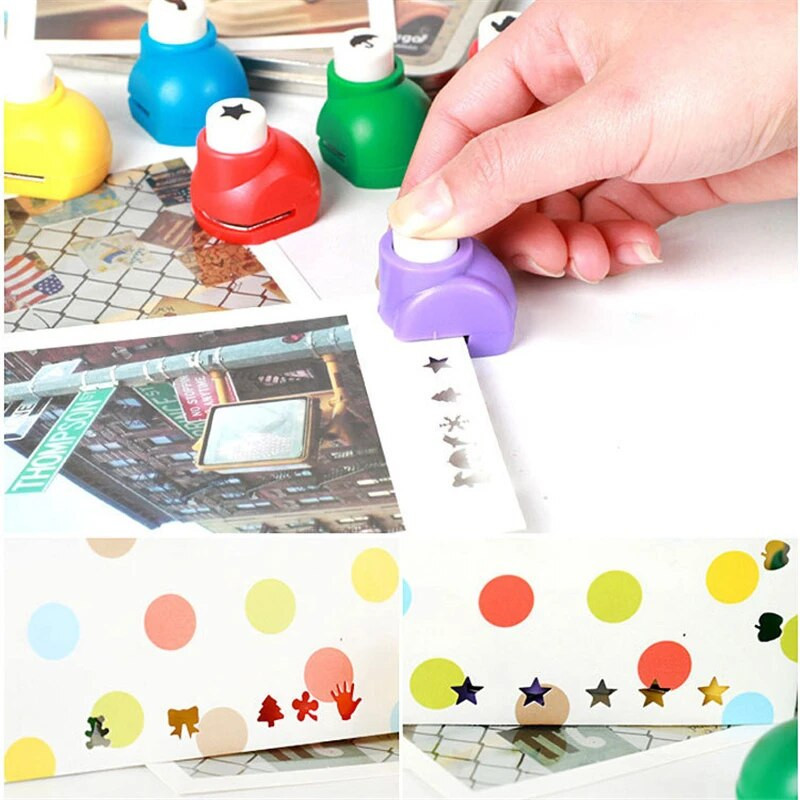 1 gab. Jauns mini papīra perforators, kas paredzēts Scrapbooking perforatoram, DIY dekorēšanai bērniem ar rokām darināta kartīte, amatniecības perforators caurumu griešanas rīks