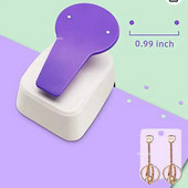 Kõrvarõngaaugu augustaja Kõrvarõngakaardi augustaja topeltpostituspunch Craft hoobpunch Käsitsi valmistatud paberipunch 0,99 tolline auk