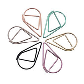 50 gab. Metāls Materiāls Piliena Saspraudes Zelts Sudraba Krāsa Kawaii Cute Grāmatzīmju Saspraudes Biroja Skolas Kancelejas preces Piliena grāmatzīme