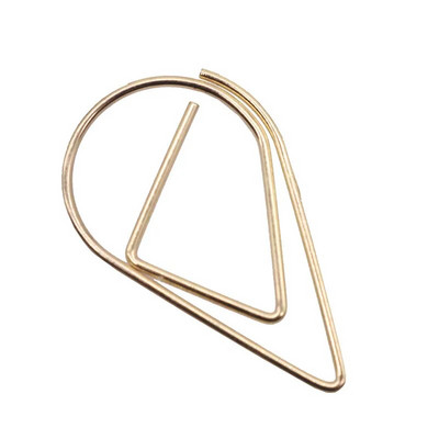 50 gab. Metāls Materiāls Piliena Saspraudes Zelts Sudraba Krāsa Kawaii Cute Grāmatzīmju Saspraudes Biroja Skolas Kancelejas preces Piliena grāmatzīme