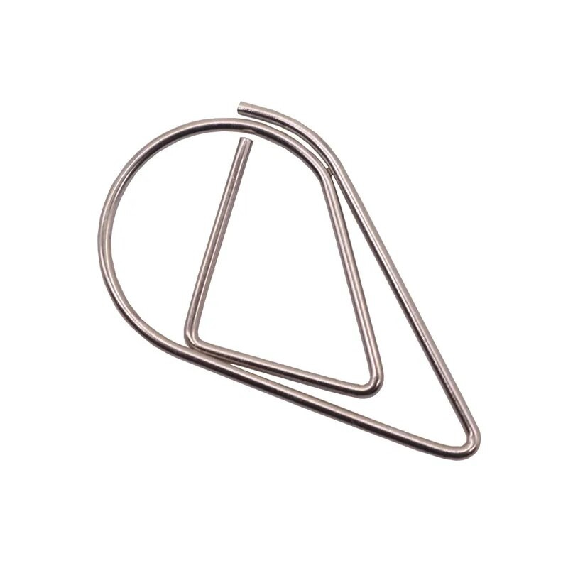 50 gab. Metāls Materiāls Piliena Saspraudes Zelts Sudraba Krāsa Kawaii Cute Grāmatzīmju Saspraudes Biroja Skolas Kancelejas preces Piliena grāmatzīme