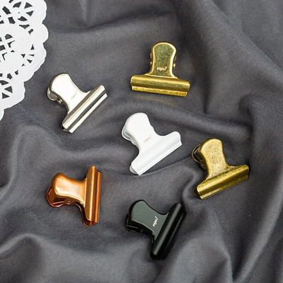 Vintage Binder Clip Memo Clip Metal Planner Clips Auksinis Sidabras Juodos spalvos Spaustuvas Biuro dekoratyviniai reikmenys Mokyklos raštinės reikmenys