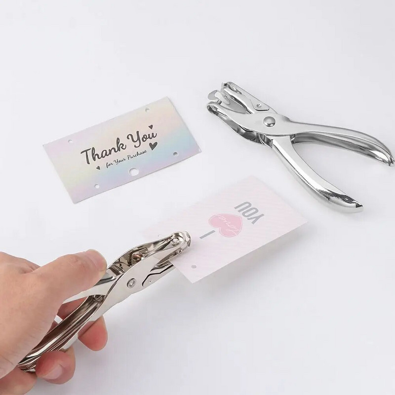 1 vnt. metalinis 3/6 mm porų skersmens perforavimo replės Vienos skylės perforatorius Rankinis popieriaus perforatorius 1–8 puslapių popieriaus skylių perforatorius