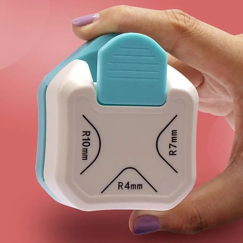 Trīs un viens filejas griezējs R4 R7 R10 Apļveida dizaina papīra perforators albums papīra karšu caurumošanas mašīna biroja iesiešanas piederumi