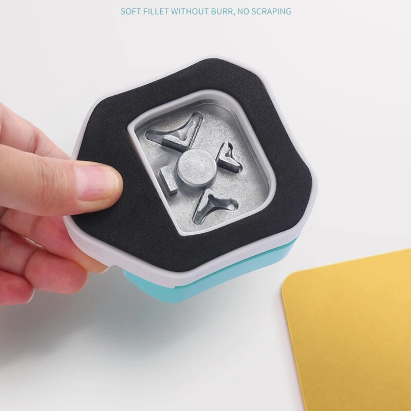 Trīs un viens filejas griezējs R4 R7 R10 Apļveida dizaina papīra perforators albums papīra karšu caurumošanas mašīna biroja iesiešanas piederumi