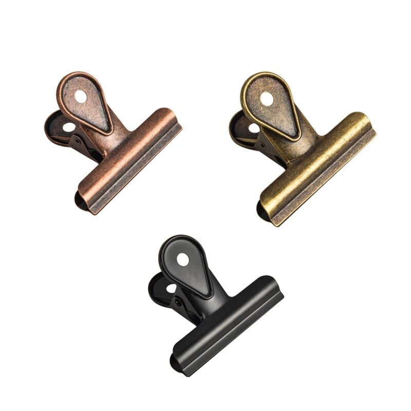 Vintage χρωματιστό μεταλλικό κλιπ χελιδονοουράς Chancery Paper Documents Organizer Metal Binder Clips Notes Letter