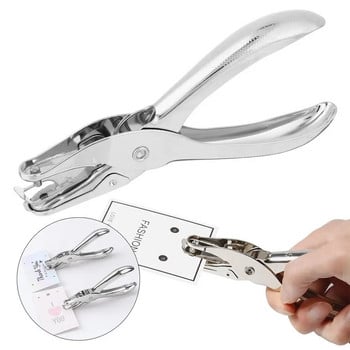 3/6mm Handold Single Hole Punch Metal Puncher Tools for Scrapbooking Earring κολιέ Κάρτες Σχολικά επιστολόχαρτα Είδη γραφείου