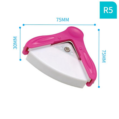 Candy Color R5 R4 R7 R10 Stūra apaļš papīra griezējs Perforators Scrapbooking Card Photo Amatniecības DIY rīki Skolas kancelejas preces