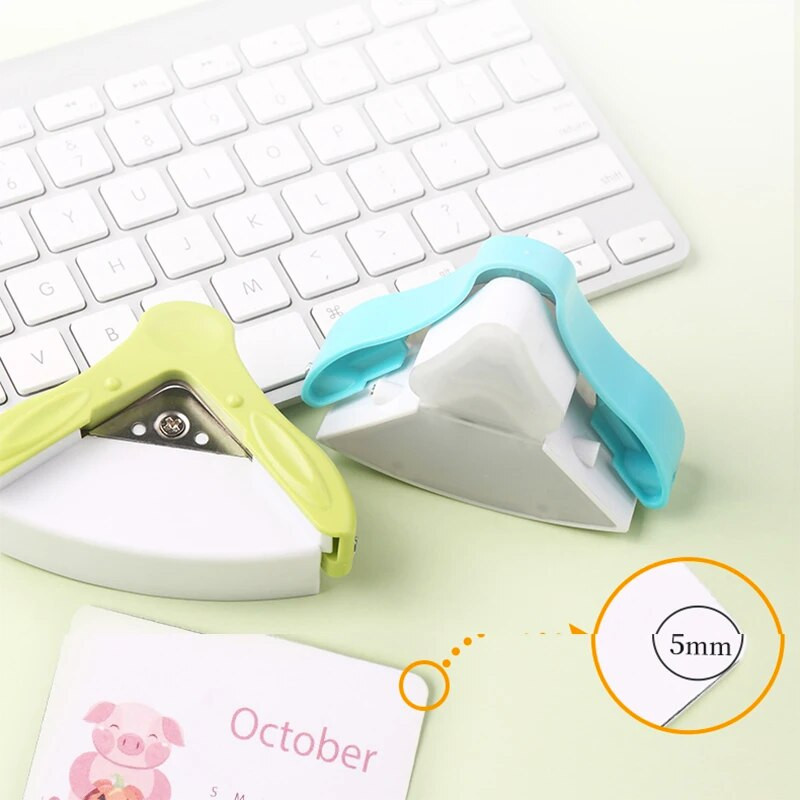 Candy Color R5 R4 R7 R10 Stūra apaļš papīra griezējs Perforators Scrapbooking Card Photo Amatniecības DIY rīki Skolas kancelejas preces