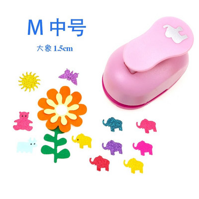 15 Mm mini albumu perforatori, ar rokām darināti griezēji, kartīšu amatniecības kalikonu drukāšana bērniem, ziedu papīrs, amatniecības perforators caurumu perforatora forma