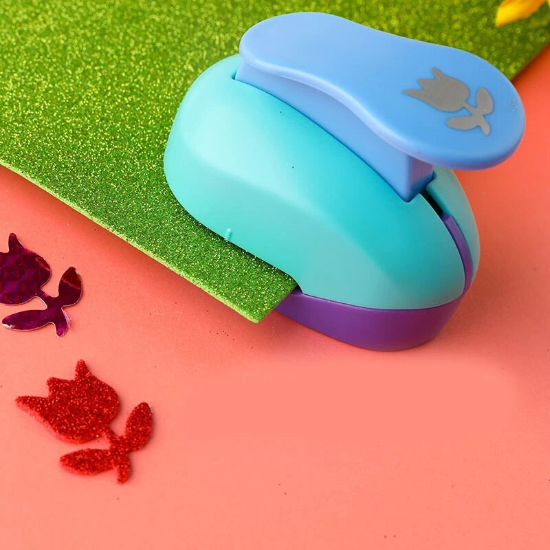 15 Mm mini albumu perforatori, ar rokām darināti griezēji, kartīšu amatniecības kalikonu drukāšana bērniem, ziedu papīrs, amatniecības perforators caurumu perforatora forma