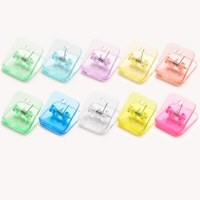 5 τεμ. Kawaii Διαφανείς συνδετήρες χαρτιού Candy Color Documents Κλιπ βιβλιοδεσίας Σημειωματάριο Σελιδοδείκτες Ευρετήριο σελίδας Δοχεία εισιτηρίων