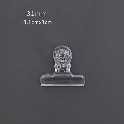 10 caurspīdīgas iesiešanas saspraudes Rēķinu saspraudes Aizzīmogojamās pārtikas maisiņu saspraudes Eņģu kancelejas preces mājas birojam.