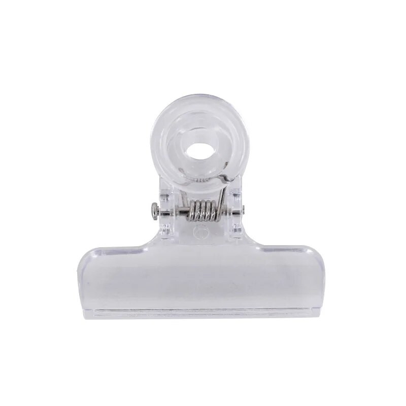 10 caurspīdīgas iesiešanas saspraudes Rēķinu saspraudes Aizzīmogojamās pārtikas maisiņu saspraudes Eņģu kancelejas preces mājas birojam.