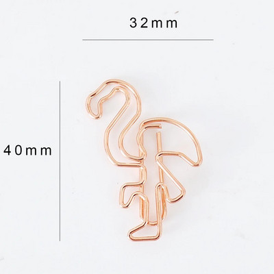 12Gb/partija Flamingo Grāmatzīmju plānotājs Saspraudes Metāla materiāls Grāmatzīmes Grāmatu Kancelejas piederumi Skolas Biroja piederumi H0368