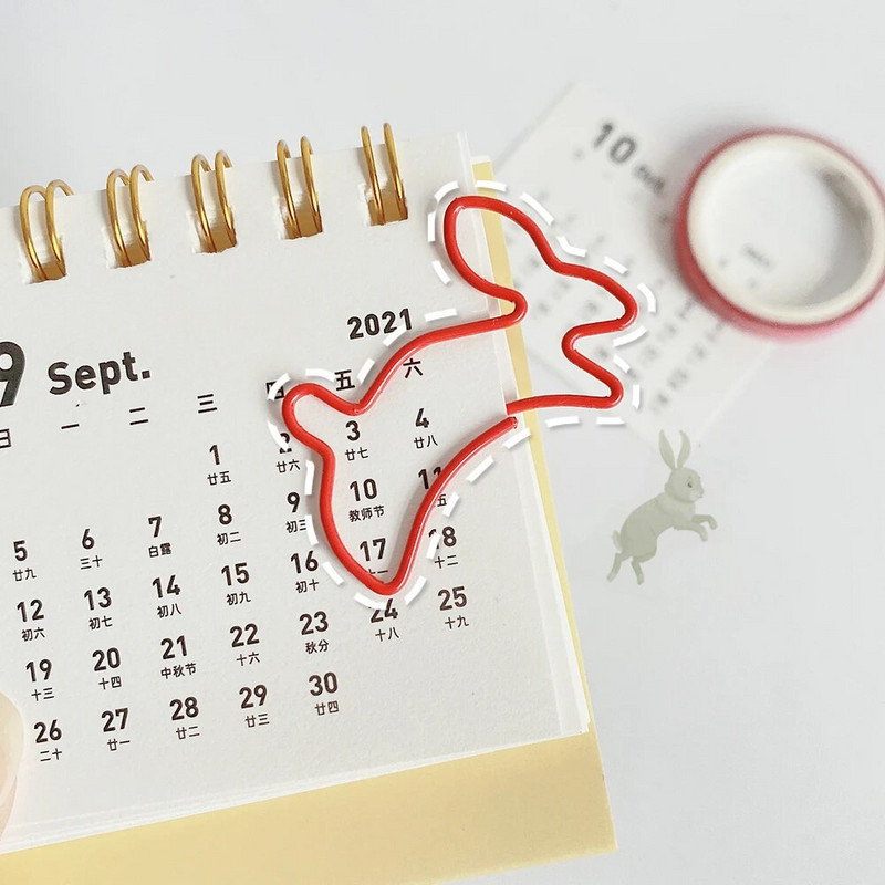 30 gab./daudz. Kawaii Clips Grāmatzīme Kancelejas preces Scrapbook Skolas stiprinājuma klipsi piederumi Biroja piederumi