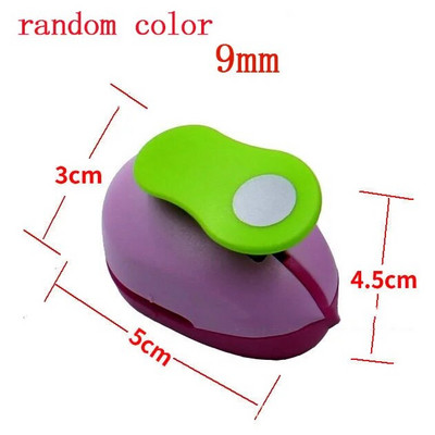 Apļveida caurumotājs, 9/16/25 mm, paštaisīts papīrs, izgriezts albumā darbaspēka ietaupījums bērnu caurumošanai, ar rokām darināts perforators