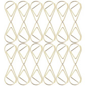 100gab Biroja saspraudes Papīra saspraudes Pilienveida saspraudes Saspraudes Dokumentu saspraudes