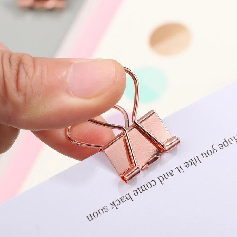 10 gab Kawaii kaķa sirds kaktuss metāla papīra saspraudes Mini Rose Gold failu iesiešanas saspraudes Grāmatu dekoru saspraudes Skolas biroja kancelejas preču saspraude