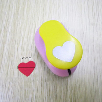 1PC Plastics Heart Hole Punch DIY Embossing Device Παιδικό Εκπαιδευτικό Μηχάνημα Εκτύπωσης Εγχειρίδιο Paper Cutter Σχολικά προμήθειες