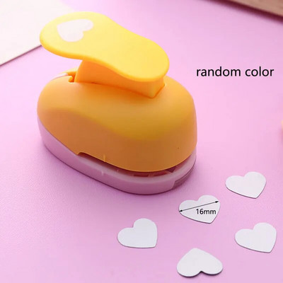 1PC Plastics Heart Hole Punch DIY Embossing Device Παιδικό Εκπαιδευτικό Μηχάνημα Εκτύπωσης Εγχειρίδιο Paper Cutter Σχολικά προμήθειες
