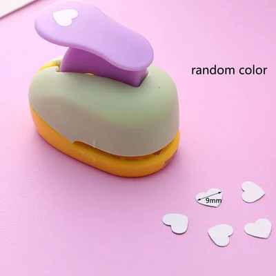 1PC Plastics Heart Hole Punch DIY Embossing Device Παιδικό Εκπαιδευτικό Μηχάνημα Εκτύπωσης Εγχειρίδιο Paper Cutter Σχολικά προμήθειες