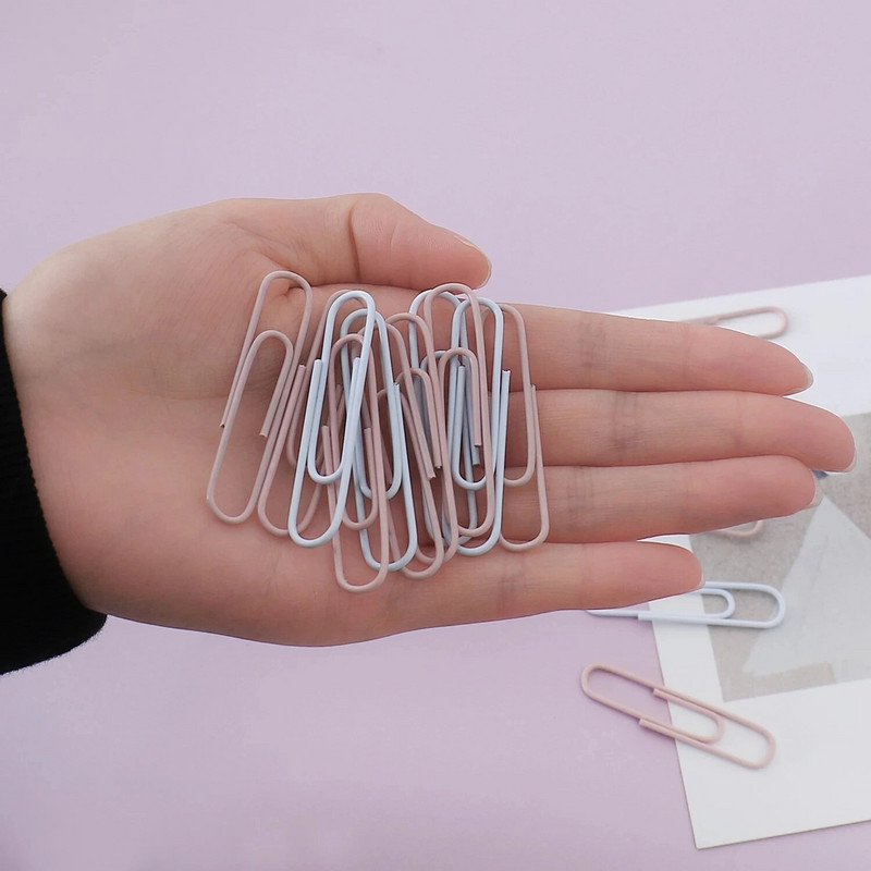 ALLTU Krāsainā saspraude 50mm klasificēta saspraudes dekoratīvā studentu rakstāmpiederumi un skolas biroja piederumi 20 iepakojumi