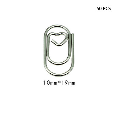 50 PCS Mini love Notebook Grāmatzīmju stiprinājums Saspraudes Piederumi Saspraudes