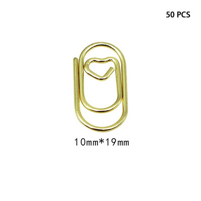 50 PCS Mini love Notebook Grāmatzīmju stiprinājums Saspraudes Piederumi Saspraudes