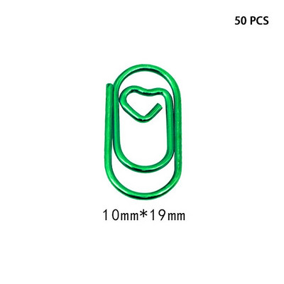 50 PCS Mini love Notebook Grāmatzīmju stiprinājums Saspraudes Piederumi Saspraudes