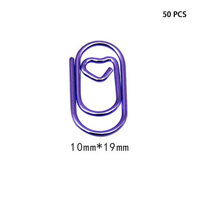 50 PCS Mini love Notebook Grāmatzīmju stiprinājums Saspraudes Piederumi Saspraudes