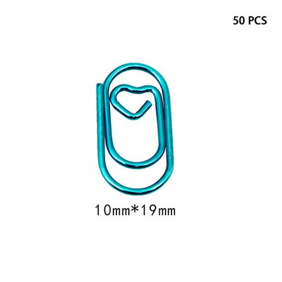 50 PCS Mini love Notebook Grāmatzīmju stiprinājums Saspraudes Piederumi Saspraudes