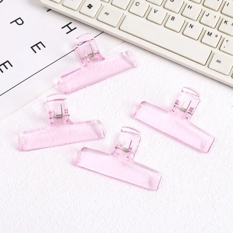 Caurspīdīgas akrila saistvielu saspraudes plānotājs, papīra skavu organizators Biroja failu skavas Turētājs Kancelejas piederumi Dekors Skolas piederumi