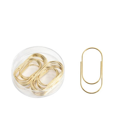 20 buc/cutie Agrafe de hârtie din aur roz de 50 mm Semn de carte de dimensiuni mari Agrafe decorative 3 culori Hârtie lată Agrafă foto drăguț