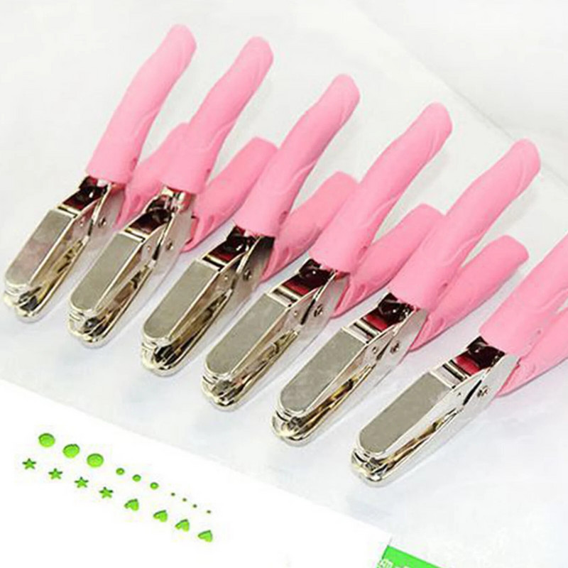 Kawaii gumijas piedurknes zvaigzne sirds caurumu perforators nerūsējošā tērauda apaļš caurumotājs papīrs, izpārdošanas DIY amatniecības formas griezējs