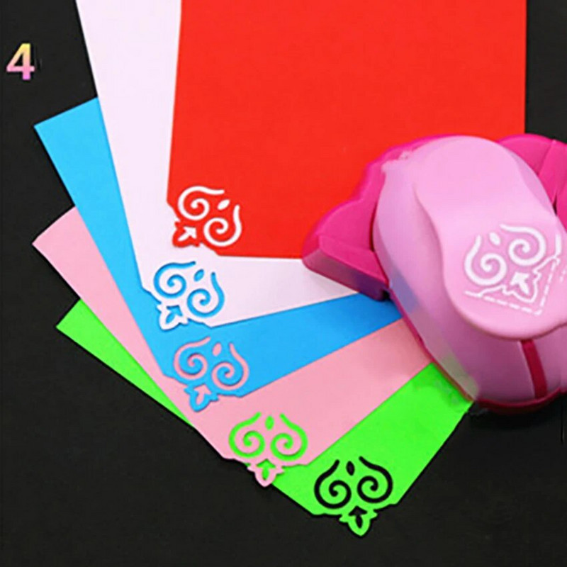 1 tk loominguline paberkaart foto DIY käsitöö lillekujuline nurgaaugustaja, visiitpaberikaart, augulõikamine kontoritarbed