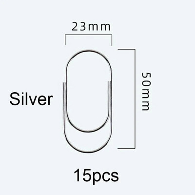 Rūpnīcas piegādes 25gb/15gb 50x25mm liela izmēra saspraudes 4 krāsās ir pieejamas lielas platas saspraudes akcijā
