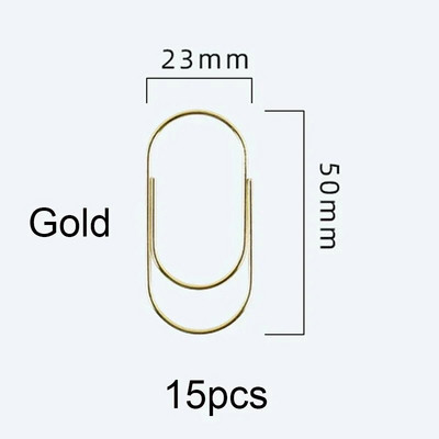 Rūpnīcas piegādes 25gb/15gb 50x25mm liela izmēra saspraudes 4 krāsās ir pieejamas lielas platas saspraudes akcijā