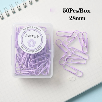 50 tk 28 mm metallist kirjaklambrid dokumendid järjehoidjad registrileht paberköitja failiklambrid kooli kontoritarbed kirjatarbed tarvikud