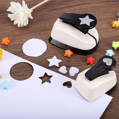 Perforatoare din plastic ABS pentru copii Nou Scrapbooking 9-25mm Perforatoare pentru găuri de bricolaj Tăiere hârtie manuală Cutter pentru modelarea hârtiei Copii